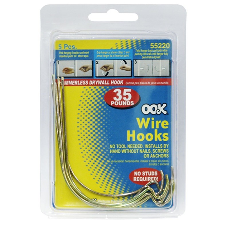 Ook 55220 Push N Hook Wire Hanger