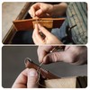 Pack of 3 Awl with Wooden Handle Puncher Leather Tool