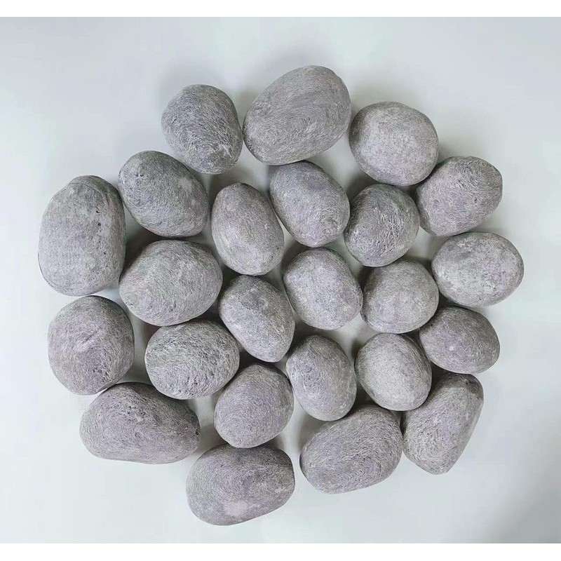 24 Fireplace Ceramic Pebbles, Round Fireplace Stone, Gas Fireplace Logs