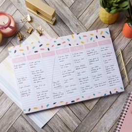 Pipilo Press Weekly To Do Desk Planner Notepad, Tear Off Calendar Pad, 13 Designs (11 x 17 In)
