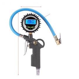 zmart 0-220psi 0-16bar Digital Tire Pressure Meter Tire Pressure Inflator Gauge Meter Tester Manometer