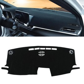 Dashboard Cover Dash Cover Mat Compatible with Toyota Sienna 2021 2022 2023 2024 Accessories Dash Cover Flannel Dash Mat
