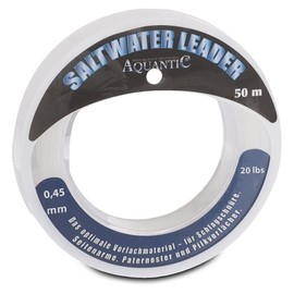 Aquantic Unisex Adult 10C4039507109721C10 Sänger Saltwater Leader Leader Material Diameter 0.90 mm Length 50 m Load Capacity 80 Ibs Colourful Normal