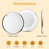 camperxlite 3CCT LED Ceiling Light DC12V Campervan-2700K/4000K/6000K-860LM, Dia 7.09″ Round
