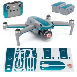 Wrapgrade Skin Compatible with DJI Air 2S | Accent Colour B (Caribbean Blue)