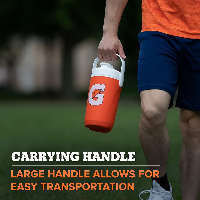 Gatorade Half Gallon Cooler Jug, Sports Hydration Jug, BPA-Free, 64oz,