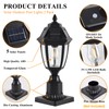 TEBLAMPUE Solar Post Lights 2 Pack, Motion Sensor Post Lantern