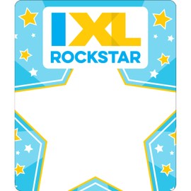 IXL 24 Rockstar Badges, Gold Star Stickers for Kids Awards, Classroom Prizes, Reward Chart, Crafts, Scrapbooking, Planner, Motivational School Supplies
