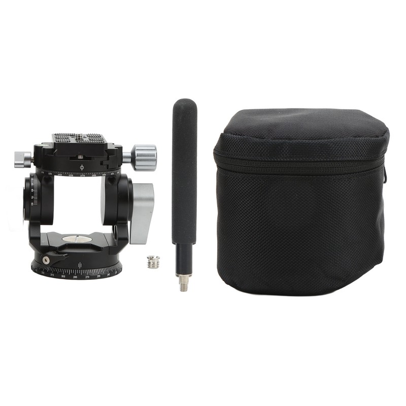Camera Panoramic Tripod Head Aluminium Alloy with Handle Light Camera