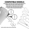 BOXOB 6pcs Hand Mixer Attachments Set, Stainless Steel Dough Hooks