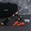 BNTTEAM Portable Fishing Spinning Rod and Reel Combo Set Carbon