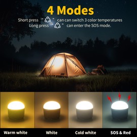 YINGWOND LED Camping Lantern Rechargeable 1000LM,4 Modes,Portable Tent Light Built-in 4000mAh Battery,Waterproof Emergency Light for Hurricane,Outdoors,Hiking,Outages