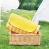 Yellow Check Foldable Picnic Mat Small 2ea