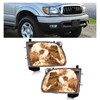 HECASA Pair Headlights w/Bulbs Compatible with 2001-2004 Toyota Tacoma Halogen