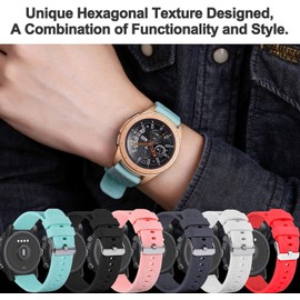 FitTurn 6pack Bands Compatible with OYG Smart Watch IP68 Waterproof Fitness Tracker Replacement Soft Straps Silicone Watch Band Strap with Quick Release Pins for OYG Smart Watch