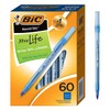 70 x BIC Xtra Life Round Stic Ballpoint Pens, Medium