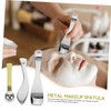 TOVINANNA 3pcs Mini Makeup Spatula Set Eye Spoon Sampling Spoon