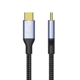 Acesoft USB 3.2 20Gbps 4K Type C to Type C Data Sync Cord with 100W Power Delivery - Compatible with Multiple Devices Like Laptop, Smartphone, Tablet, Gaming PC