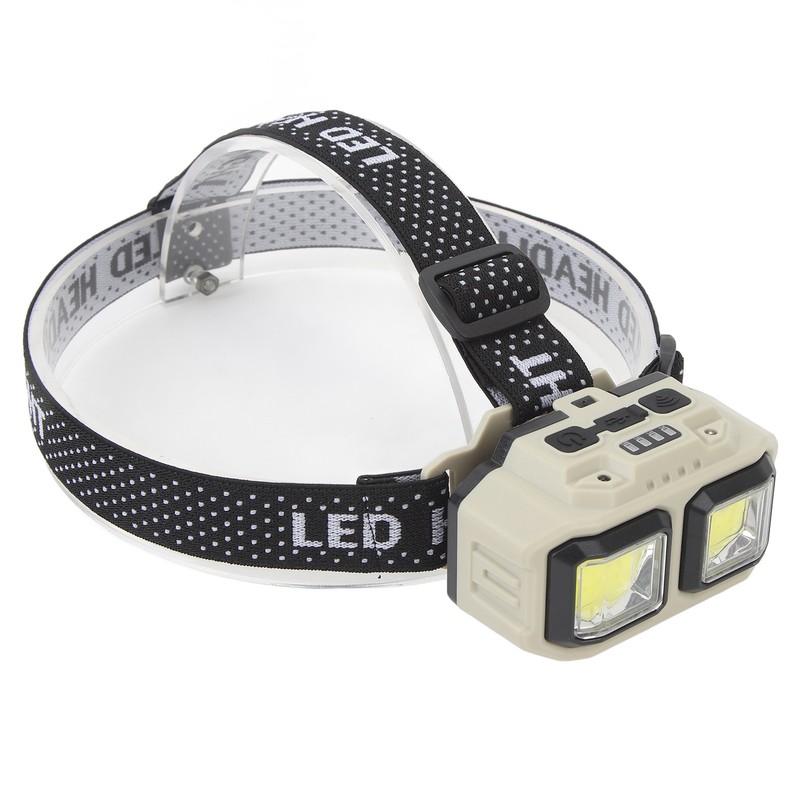 Rechargeable LED Headlamp Motion Sensor USB Charging Multifunction COB Headlamp