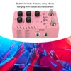 Stereo Delay Effect Electric Guitar Single Effector Support Storage with