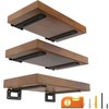 LEOPO 10 Inch 6 Pack Openwork T Shelf Brackets for