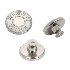 r_planning Waist Adjustment Silver Button Repair Jeans Size Adjustment Set of 3