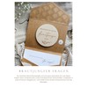 JoliCoon Bridesmaid Ask Card Wooden Disc with Folding Envelope -
