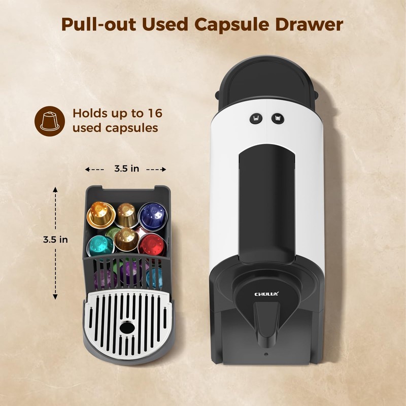 CHULUX Mini Espresso Pod Machine for NS Original Capsule, 20