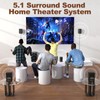 Bobtot Surround Sound Systems Wireless Rear Satellite Speakers - 800W