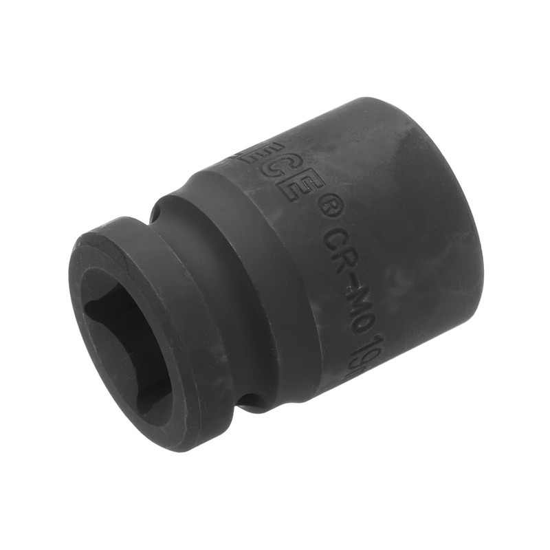 sourcing map 1/2" Drive x 19mm Shallow Impact Socket 12-Point