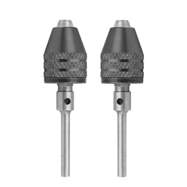 Bestgle 2pcs 3mm Shaft Mini Keyless Drill Chuck Quick Change Adapter Drill Bit Converter
