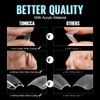 TOMICCA Ballerina Short Nail Tips with Nail Glue Set, Nail