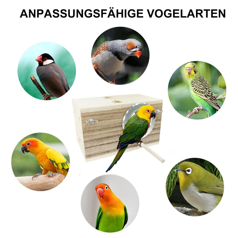 iDMRURvm Budgie Nesting Box Transparent Design Parakeet Nesting Box Bird
