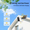 JSONPHX Security Camera Wireless Outdoor,Wireless Solar Outdoor Camera, Night Vision,PIR