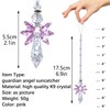 Rainbow Guardian Angel Crystal Suncatcher as Home/Car Decoration & Porch