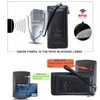 Contacts Herren echtes Leder Kreditkarte Reißverschluss Tasche Telefonhalter Clutch Geldbörse