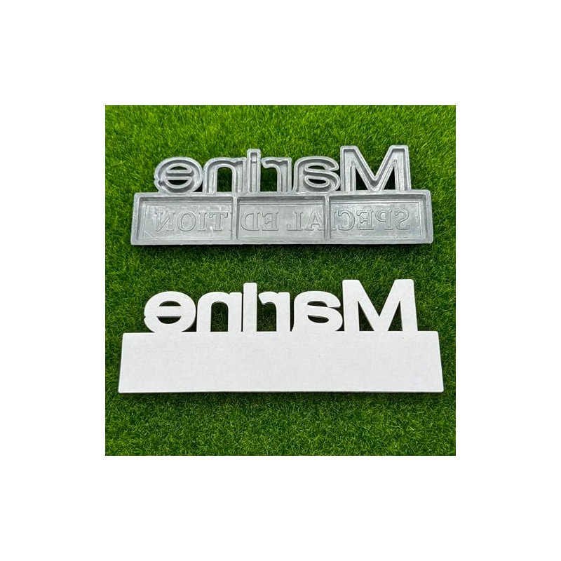 2 Pack Marine Edition Car Emblem - 3D Metal Badge