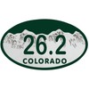 CafePress 26.2 Colo License Plate Oval Car Bumper Sticker