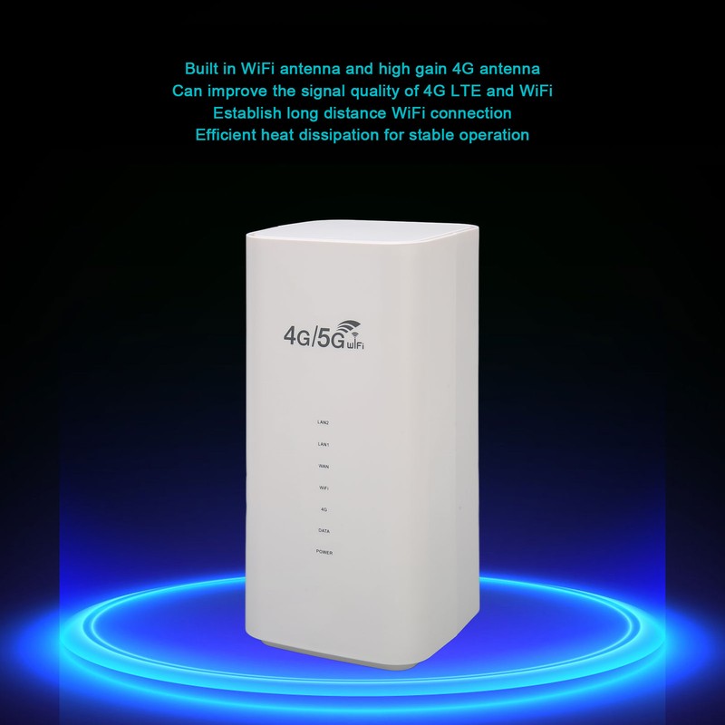 4G LTE Router with SIM Card Slot 4 Antenna Up