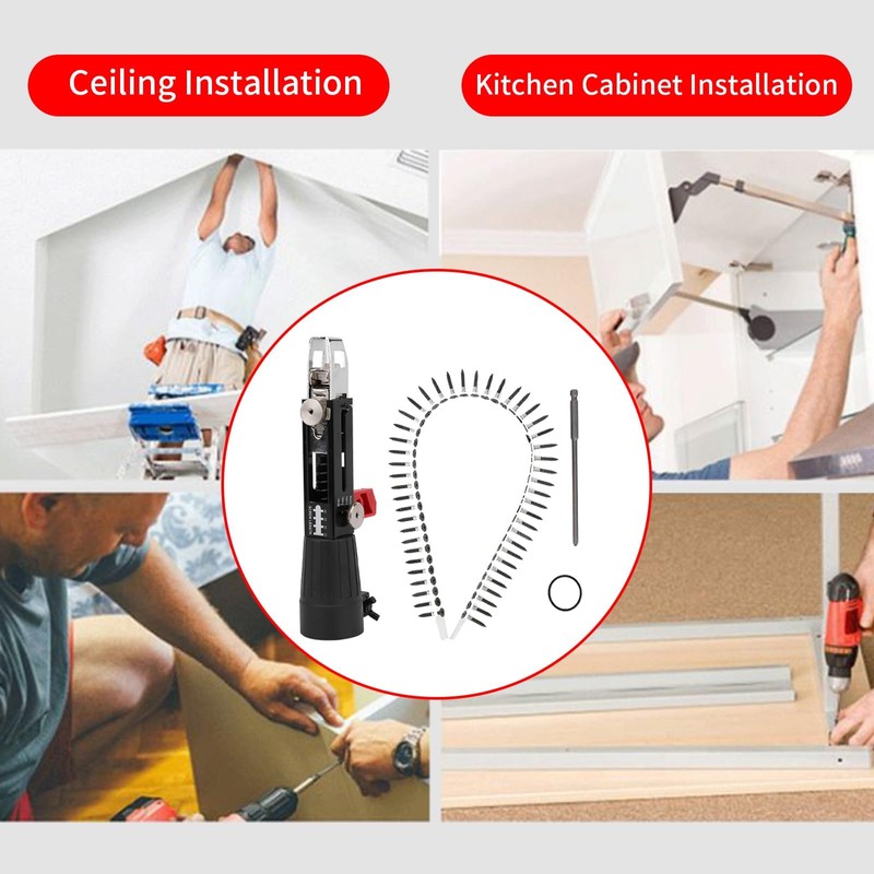Automatic Chain Nail Gun Adapter, 48MM Electric Drill Chain Attachment