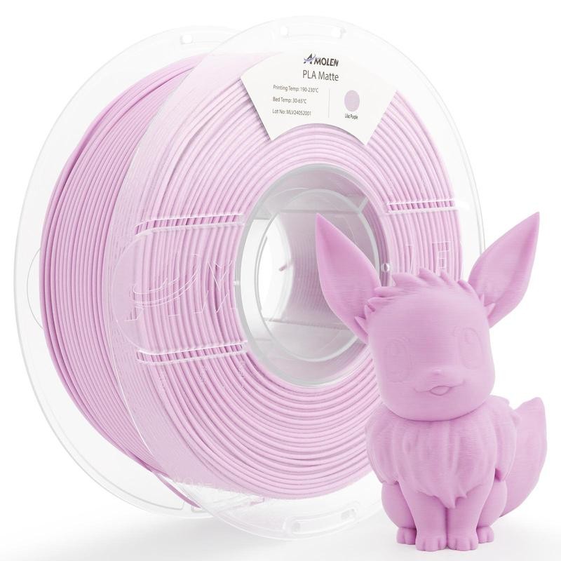 AMOLEN Matte Filament, PLA Filament 1.75mm,3D Printer Filament +/- 0.03mm,1kg/2.2lbs:_Matte