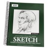 Jack Richeson 100 Sheet Spiral Drawing Paper Pad, 9-inch-by-12-inch