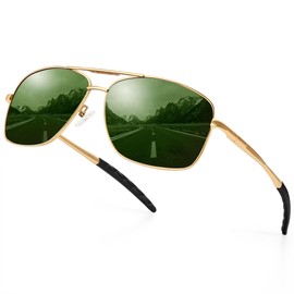 URUMQI Polarized Aviator Sunglasses for Men Women,UV400 Protection Lens, Ultra Lightweight Pilot Sun Glasses for Driving Golf