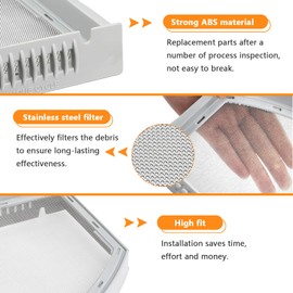WE03X23881 Dryer Lint Filter Screen by Blutoget- Upgraded Stainless Steel Lint screen-Fit for GE Hotpoint Dryers Ge Dryer Filter AP6031713 Replaces PS11763056 gtd33eask0ww gtd65gbsj3ws gtd42easj2ww