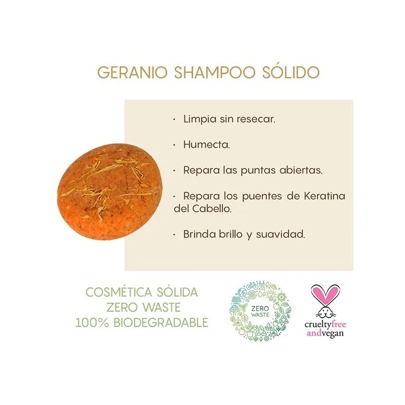 Shampoo Sólidopara Cabello Seco/maltratado