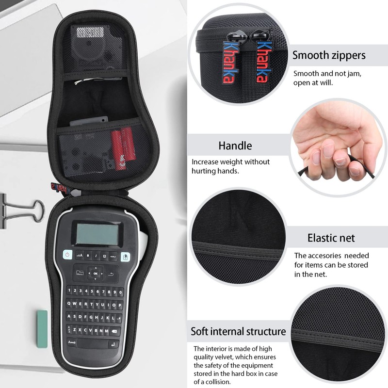 Khanka Hard Case for DYMO LabelManager LM160 LM280 Portable Labelling