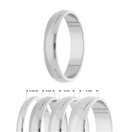 Treuheld® 925 Sterling Silver Ring, 48 Sizes & Widths