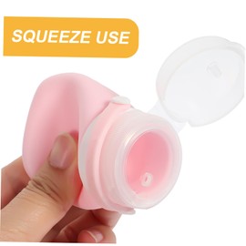 Baluue Travel Size Bottles Set 4 Toiletries Bottles Reusable Leakproof Travel Containers Storage Bag