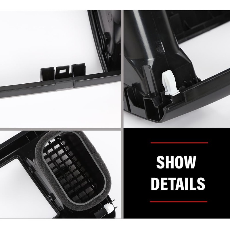 DOTCOM Upper Center Dash Trim Radio Bezel AC Air Vents