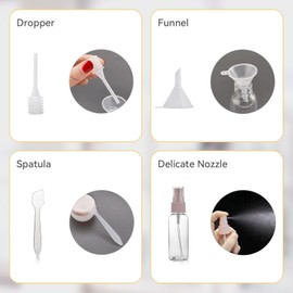 Reiseflaschen zum Befüllen von Plastikflaschen, 11-teiliges tragbares Reise-Set mit Zerstäubern, Pumpflaschen und Creme-Behältern für flüssige Kosmetik